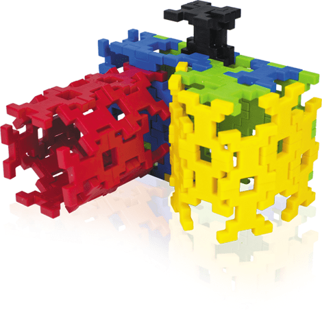 Klocki konstrukcyjne Incastro Cube L 60 elementów – 4+
