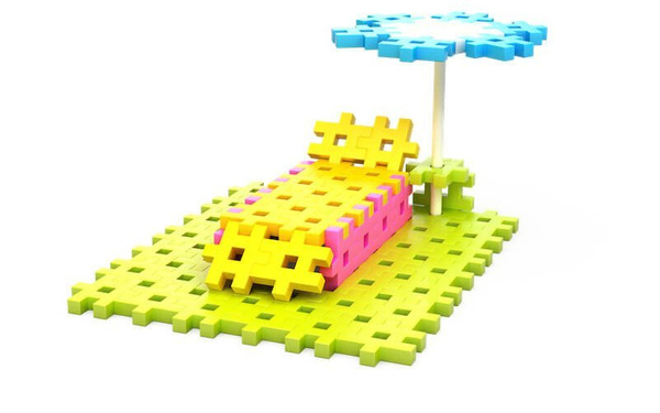 Klocki Meli Basic Constructor Pink 400 elementów – zestaw 3+