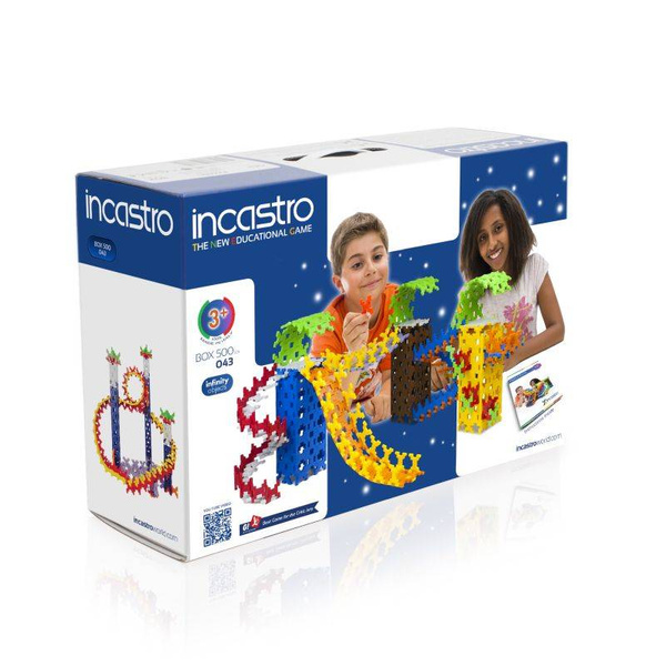 Klocki konstrukcyjne Incastro Box 500 elementów – 4+