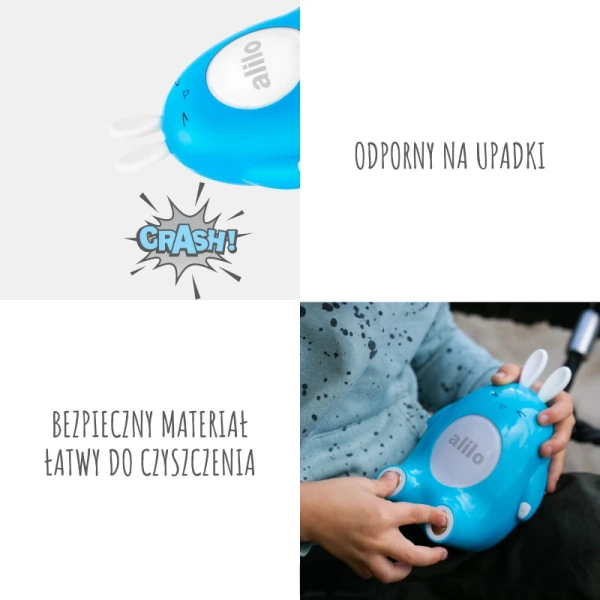 Króliczek Alilo happy Bunny P1 BLUE - niebieski