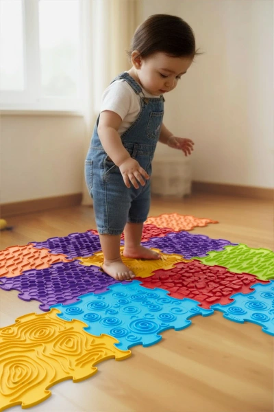 Soft BiBi Sensory Mats 6 el. — maty sensoryczne od 6 miesięcy