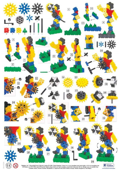 Morphun GearPhun Games and Plays 186 el. - Construction blocks