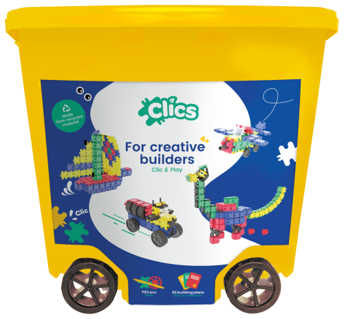 Klocki Clics Roller 25w1 750 el. konstrukcyjne 4+