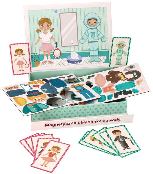Magnetic puzzle board - Occupations