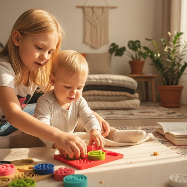 Sensory Puzzle Set 45 pcs – Touch & Shapes – Mom's Care 0+