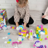 Klocki konstrukcyjne Meli Maxi Constructor Pink 120 el. – 3+
