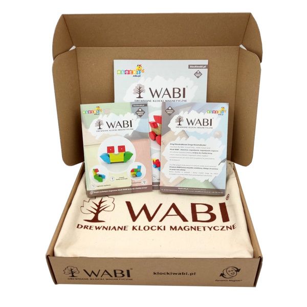 WABI wooden magnetic blocks 40 el. [152 moving magnets]