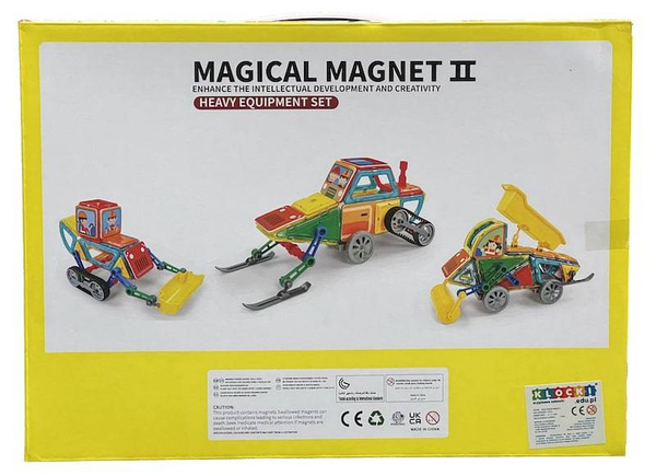 Magical Magnet Building Vehicles 6in1 magnetic blocks 98 el.