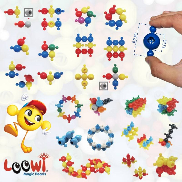 Loowi bricks - Black&White set 125 el.