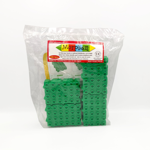 Baza płytka konstrukcyjna do klocków Morphun zielona – 12 el. 3+