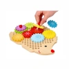 Lelin Hedgehog Gear Puzzle – Wooden Educational Toy Ages 3+