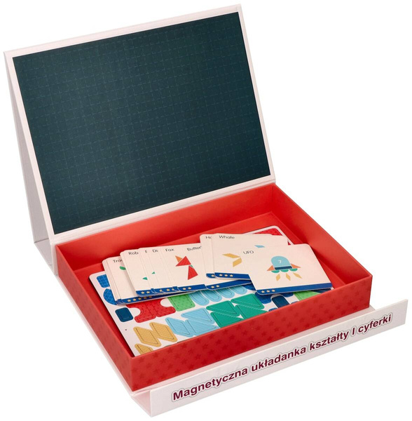 Magnetic puzzle board - Shapes and numbers