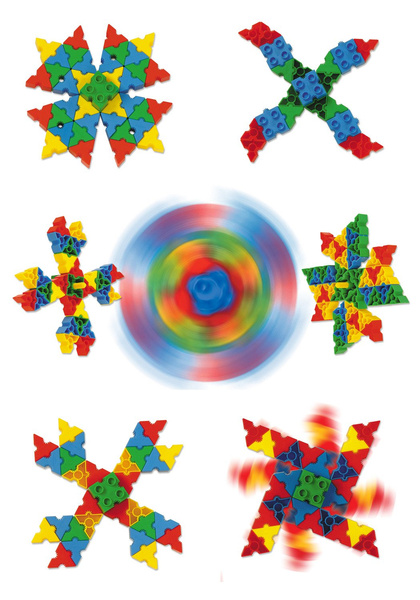 Morphun Spinning tops 100 el. - Construction blocks