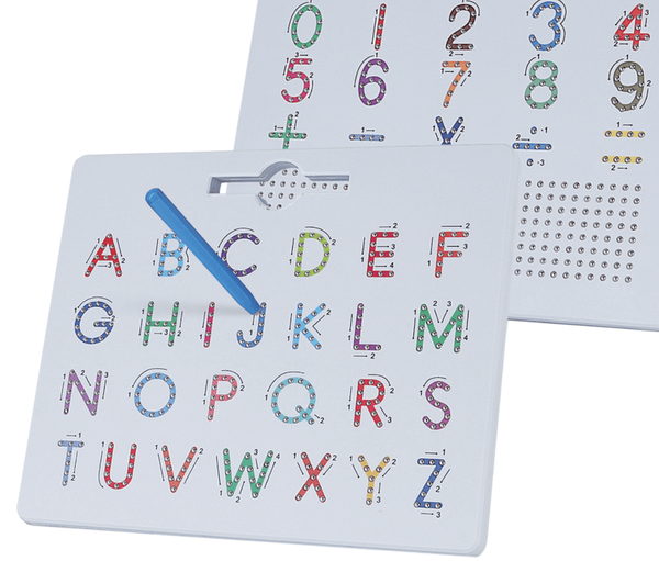 Tablica magnetyczna MagPad Litery i Cyfry – dwustronna 3+