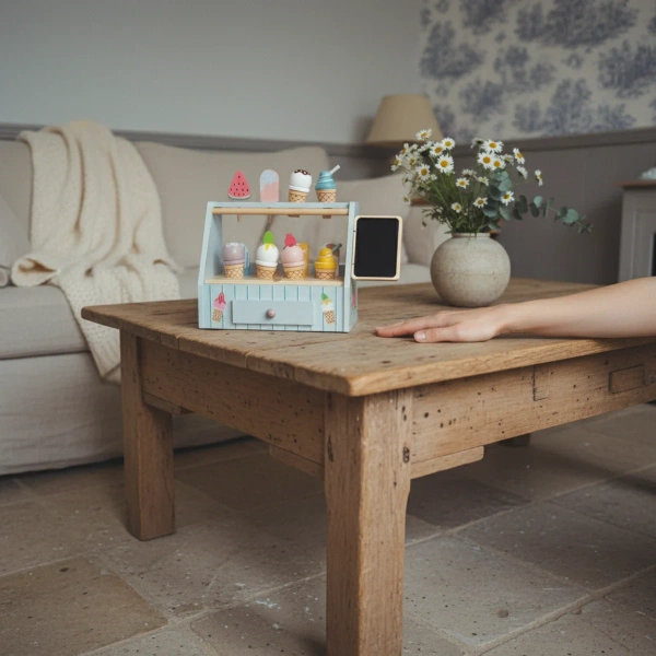 Wooden Ice Cream Shop Toy with Accessories – Kabi 3+