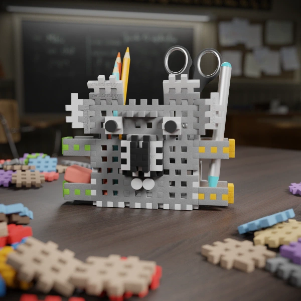 Marioinex Mini Waffle Przybornik Koala 70 el. – organizer z klocków 3+