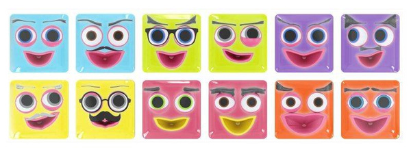 Meli Emoti Happy blocks 12 pcs.