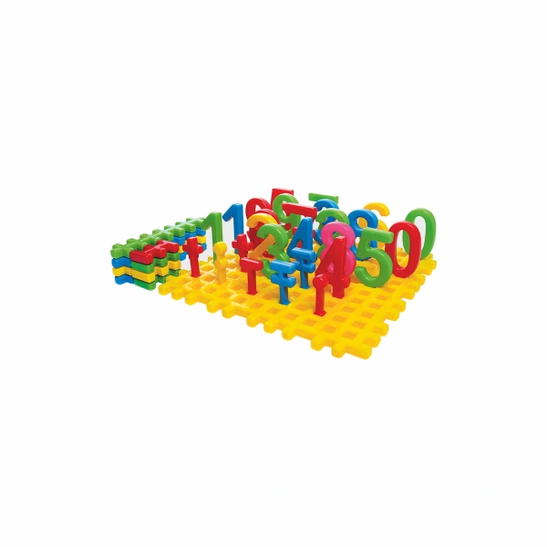 Marioinex World of Numbers 39 pcs – Waffle blocks with digits 2+