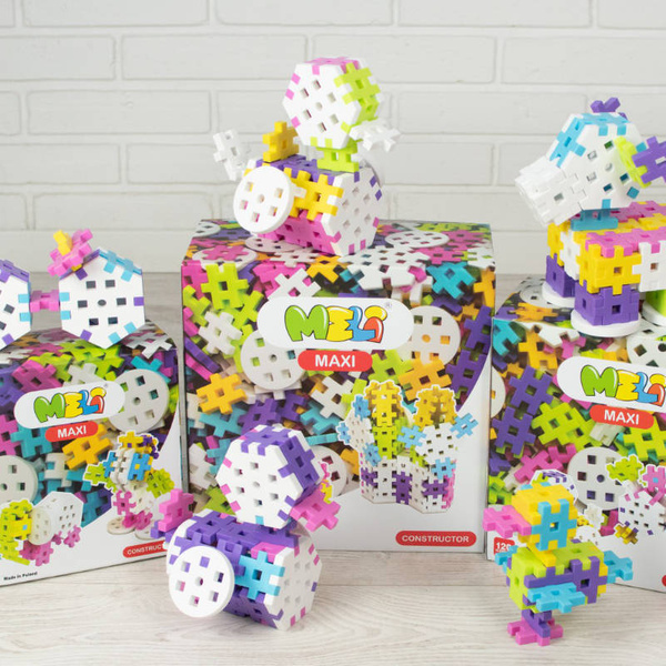 Meli Maxi Constructor Pink blocks 220 el.