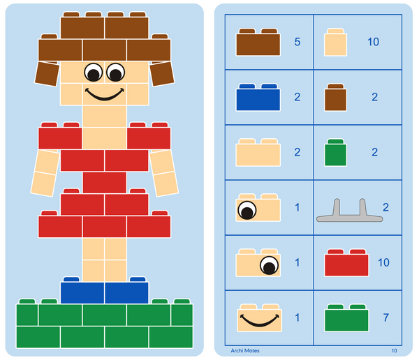 Klocki konstrukcyjne ArchiMates 630 el. – Little Architect 5+