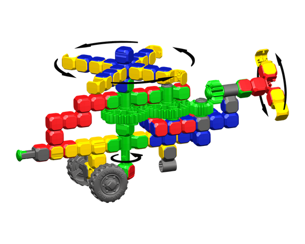 Klix Cubes Gears 310 el. - Construction Blocks