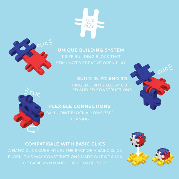 Nano Clics 5in1 - Creative Builders - 500 el.