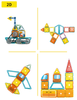 Magical Magnet Building Vehicles 6in1 magnetic blocks 98 el.