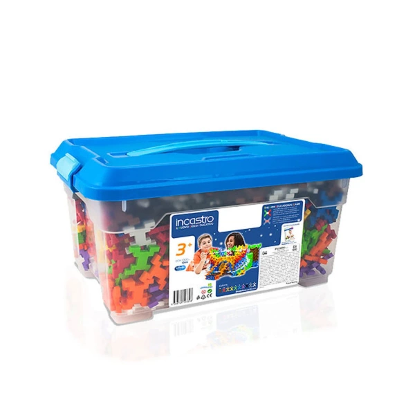 Klocki konstrukcyjne Incastro Box 1000 elementów w dużym pudełku 4+