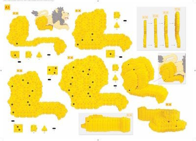 Morphun Lion and T-Rex 2374 el. - Construction blocks