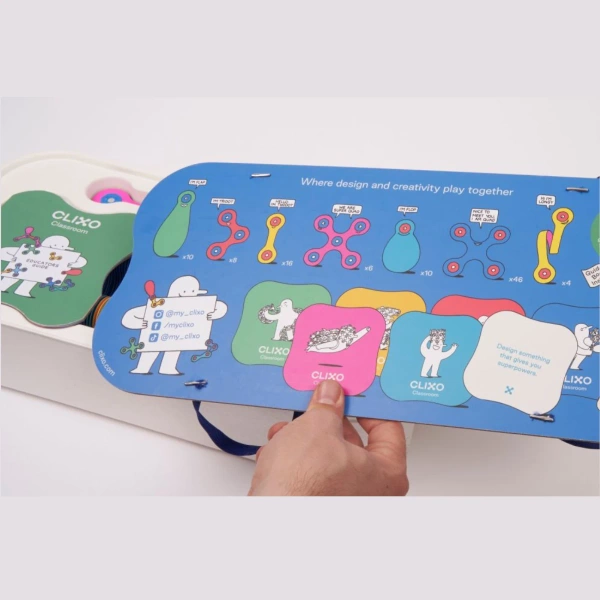 Klocki magnetyczne Clixo - Classroom pack - 100 el.