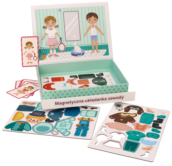 Magnetic puzzle board - Occupations