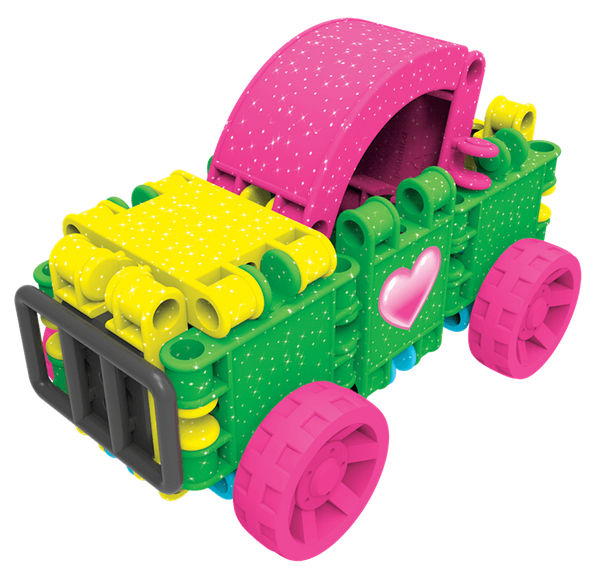 Klocki Clics Wiaderko 8w1 Glitter brokatowe 175 el. 4+