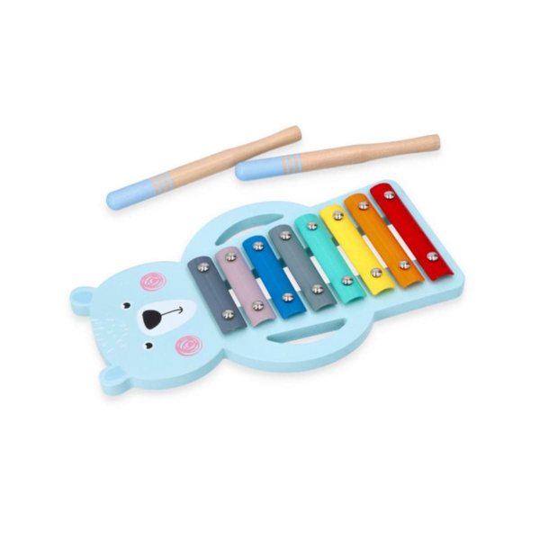 Wooden dulcimer for children - Teddy bear