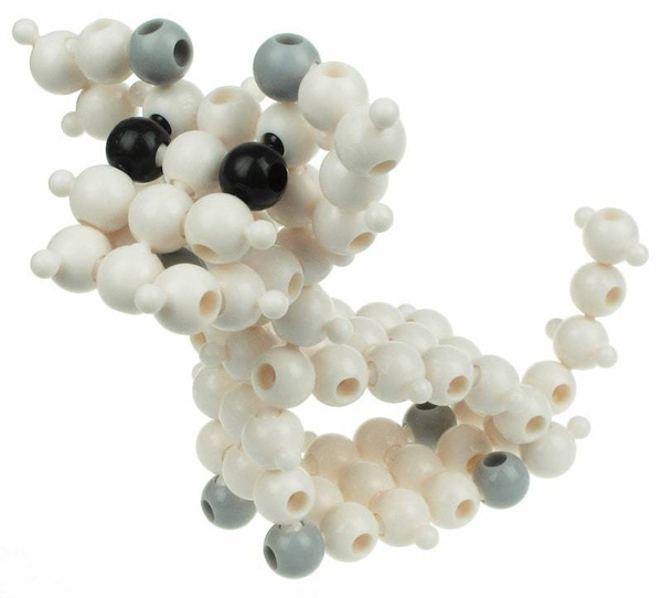 Klocki Loowi Black&White 125 el. kulki konstrukcyjne 4+