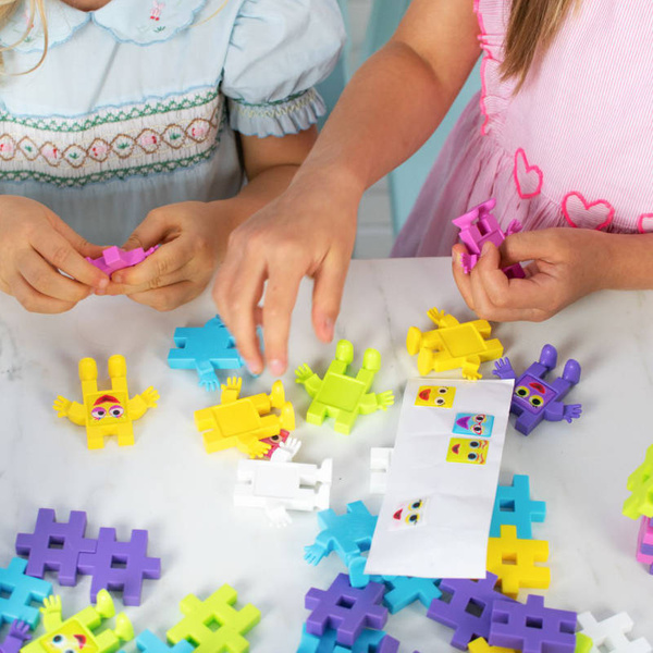 Klocki Meli Emoti Pretty 12 figurek – kolorowe buźki 3+