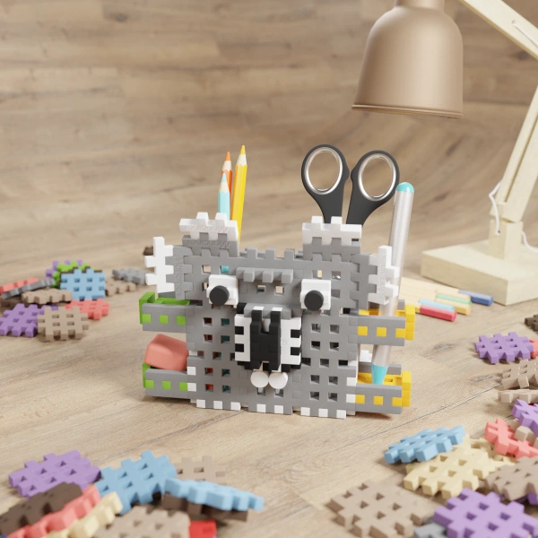 Marioinex Mini Waffle Przybornik Koala 70 el. – organizer z klocków 3+