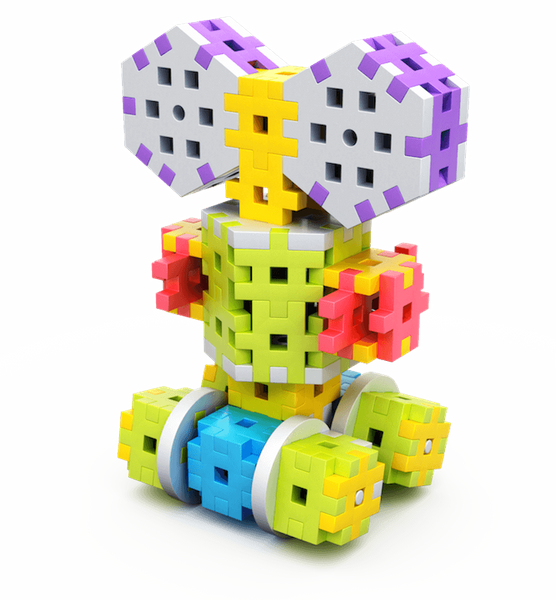 Klocki Meli Constructor Pink 100 elementów – zestaw 3+