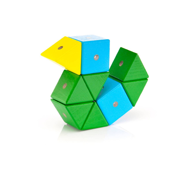 WABI Magnetic Blocks Educational Set 120 el. + WABI Pad magnetic tray