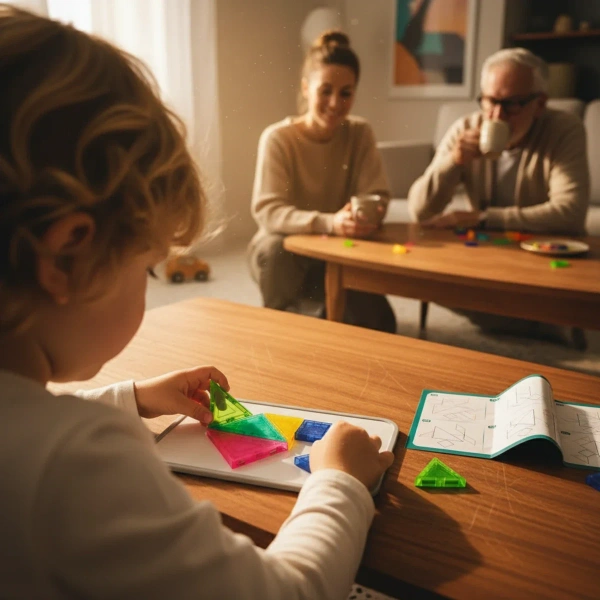 Magnetic Tangram Puzzle 7 Pieces Transparent – X-Bida 3+