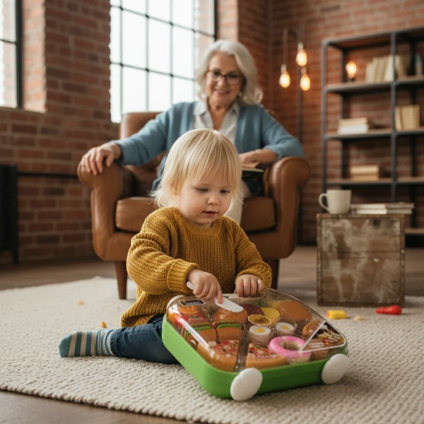 Food Cutting Play Set in Carry Case 12 pcs – Jinkee 3+