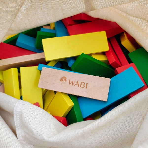 WABI Planks wooden blocks 8cm - 100 pcs