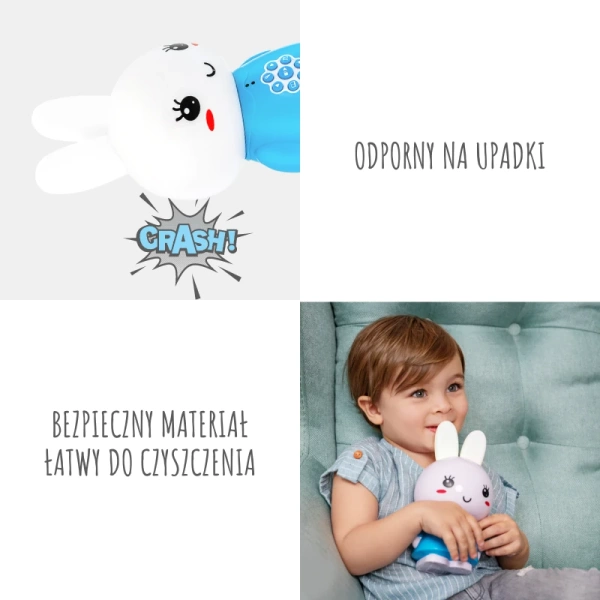 Króliczek Alilo Honey Bunny G6 BLUE - niebieski