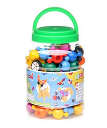 Klocki konstrukcyjne Loowi kulki zielone 125 elementów 4+