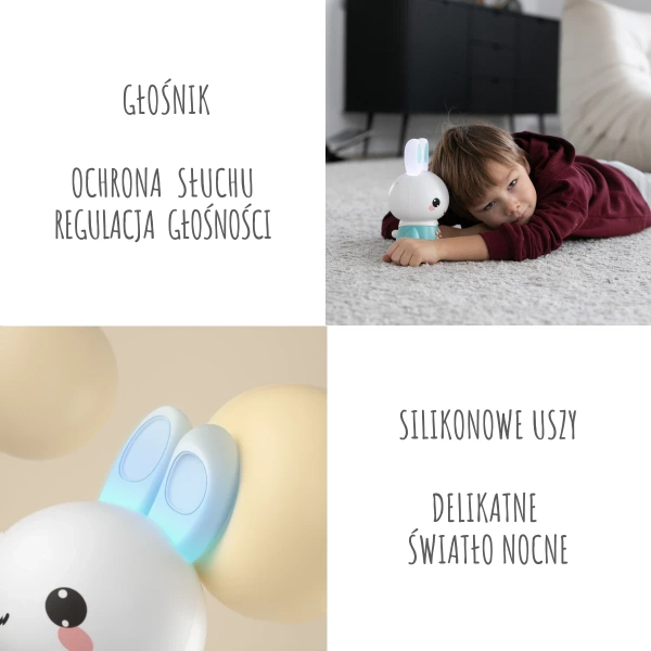Króliczek Alilo Honey Bunny G6PRO BLUE - turkusowy