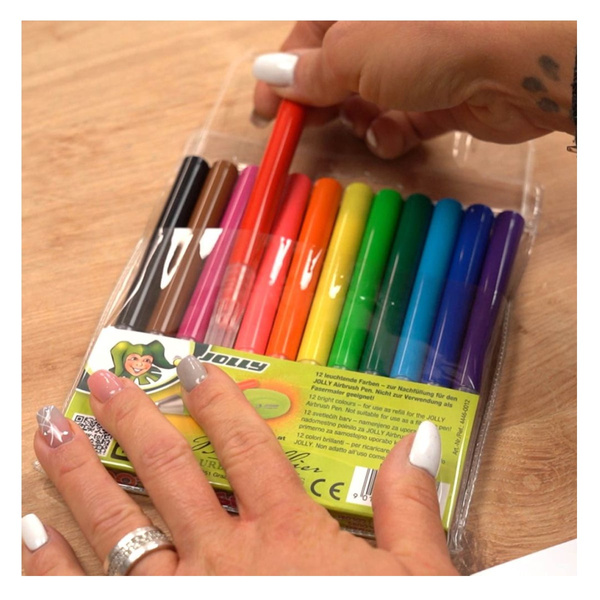 Wkłady uzupełniające do AirBrush Fun Jolly- 12 kolorów