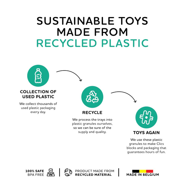 Klocki Nano Clics Fantastyczni Konstruktorzy 250 el. 8+