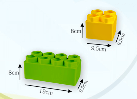 Giganty 141 elementów – polskie klocki budowlane BJ Plastik 4+