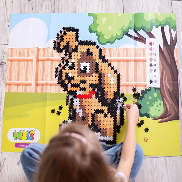 Klocki Meli Minis Friends 2w1 500 elementów – zestaw 4+