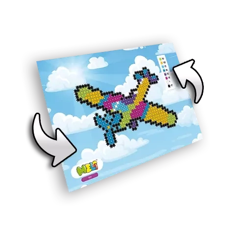 Klocki konstrukcyjne Meli Minis Fly 2w1 500 el. – zestaw 4+