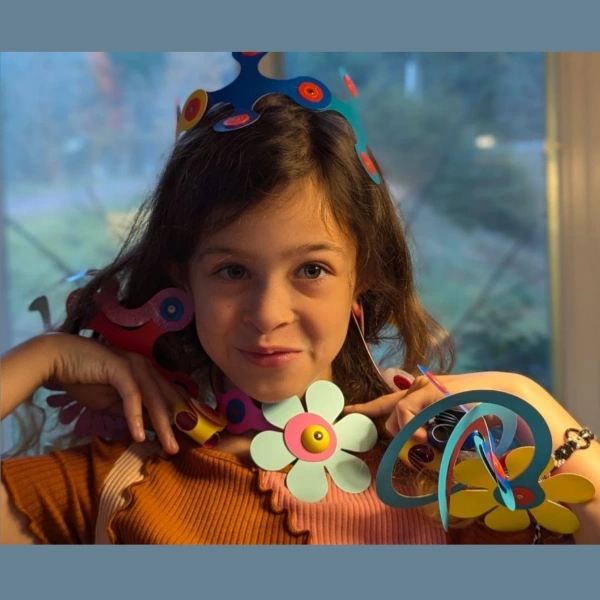 Clixo magnetic blocks - Jewelry making set - 28 el.